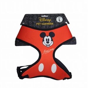 Mickey Mouse Pet Dog Harness Adjustable Red - by Buckle-Down SIZE L Large New